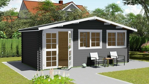 Gartenhaus holz mit vordach - gartenhaus,
