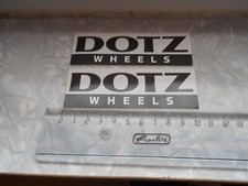2x Dotz Wheels Aufkleber,  Dotz Wheels Sticker, Tuning, Werbeaufkleber