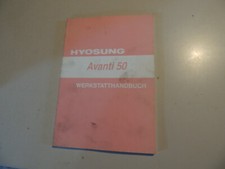 02.1999 Werkstatthandbuch Wartung Reparatur Hyosung  50 Avanti
