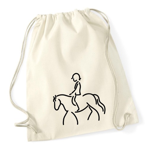 Turnbeutel reiten pferd - turnbeutel,