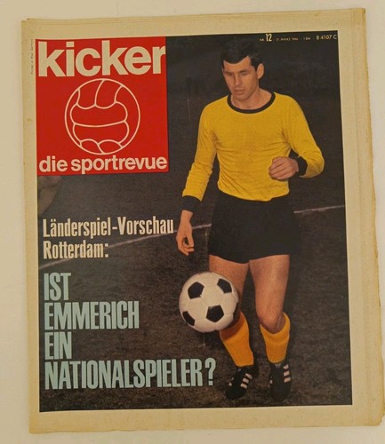 Fussball zeitung kicker - zeitung, 1966