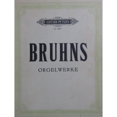 Bruhns nicolaus orgelwerke - nicolaus,