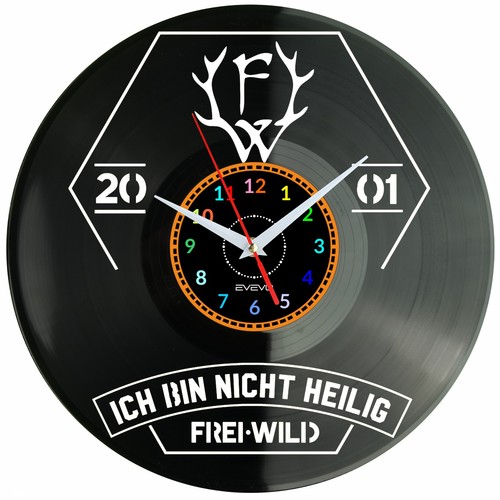 Frei wild wanduhr uhr - frei.wild, geschenk