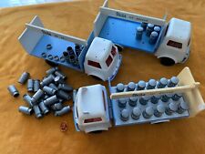 Schildkröt - Milch-LKW - 3erLot - Plastik-/Kunststofffahrzeug der 60/70er Jahre.