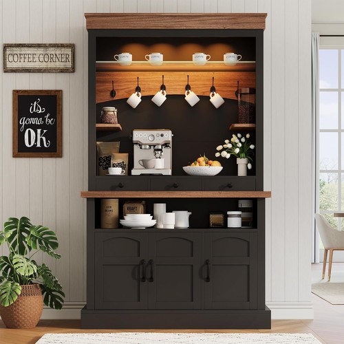 Modern led light coffee bar - modern,