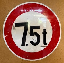 Altes Verkehrsschild 7,5 t