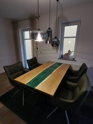 Epoxidharz tisch eiche - ,