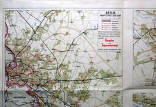 Übersichtskarte zum Kursbuch der Deutschen Reichsbahn DDR 1969 Landkarte