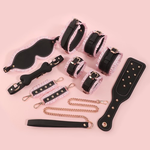 Teilig bdsm set schwarz rosa - 8-teilig,