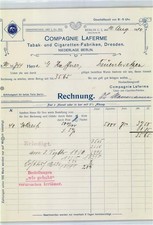 50700403 - 1000 Berlin Mitte Firmenrechnung Tabakfabrik Compagnie Laferme