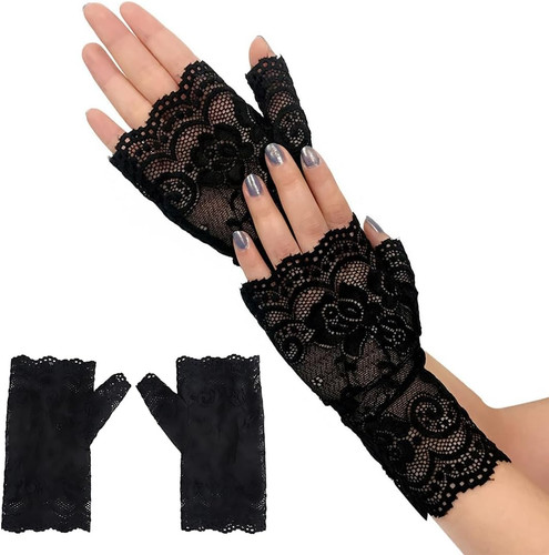 Spitze fingerlose handschuhe - fingerlose,