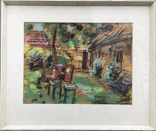 Pastell sommer garten svend - pastell, im