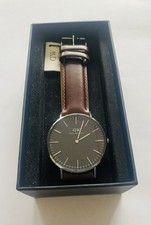 Daniel Wellington Classic Bristol 40mm  Herren Armbanduhr Schwarz, Silber