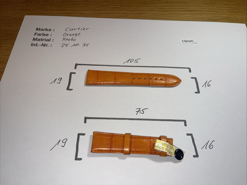 Cartier lederband krokoband - cartier, /