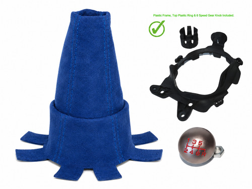 Blau alcantara schaltsack - blau,