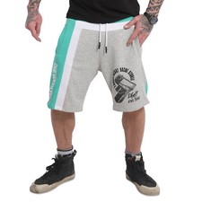 YAKUZA - Sweat Shorts SSB 18013 "Raid Tri Face" turquoise (türkis/grau)