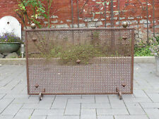 Antikes Kaminschutz Funkenschutzgitter Feuerschutz Eisen Frankreich 80x56 cm