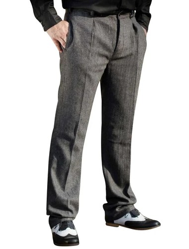 Graue bundfaltenhose - graue,