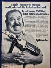Metabo  "Janus" Schlagbohrmaschine, originale Werbung aus 1976