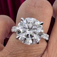 Großer Diamantring 950 Platin