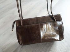 Claudio Ferrici Schultertasche Handtasche Tasche Shoulder Bag Bronce Braun