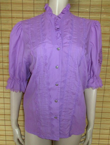 Lilafarbene trachtenbluse - trachtenbluse,