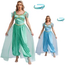 Frauen Overall Bollywood Bodysuit Karneval Strampler Mit Stirnband Cosplay Hose