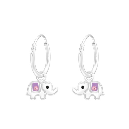 Elefant kinder creolen - elefant,