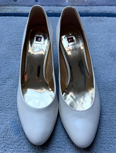 Högl damen pumps leder weiß - leder,