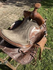 Westernsattel, Leder, Braun