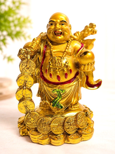 Lachender buddha mönch - lachender,