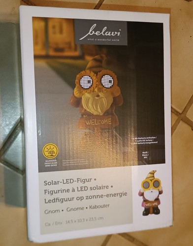 Solar zwerg gartenzwerg mit - zwerg,
