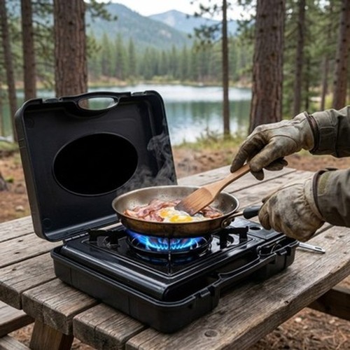 Gaskocher camping flammig - gaskocher, 1-flammig