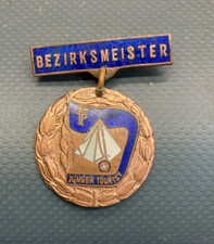 DDR Medaille Abzeichen Bezirksmeister Junger Tourist Jung Pionier FDJ  [4064-6]