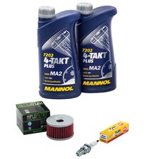 Inspektion für Suzuki DR 500 S DR500 DR 1981-1983 Set Öl 2L Ölfilter Zündkerze