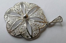 Anhänger filigrane Arbeit 835 Silber Vintage 70er pendant silver