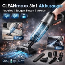 3in1 Akkusauger CLEANmaxx |