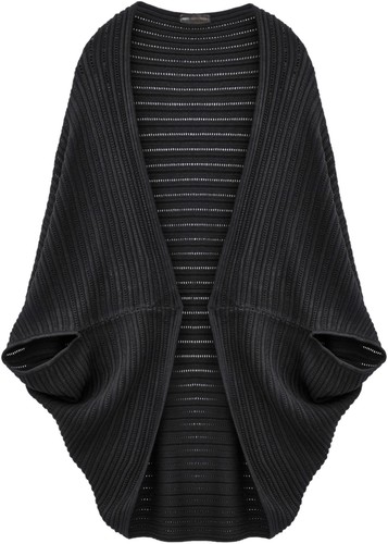 Weicher feinstrick poncho - weicher, feinstrick-poncho
