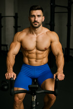 Radhose Radlerhose Fahrradhose Jogginghose Blau. Gebraucht. Guter Zustand.