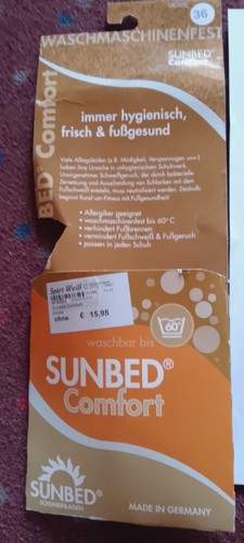 Sunbed comfort einlegesohlen - comfort,