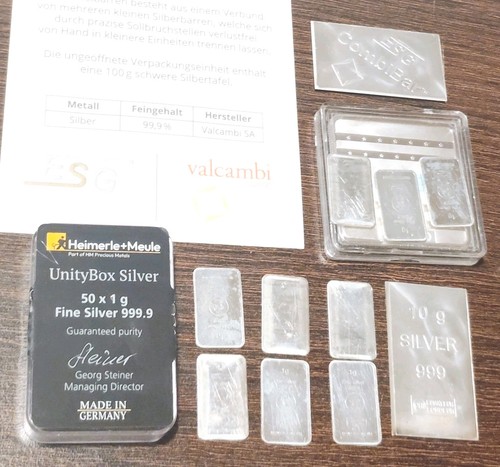 Konvolut silber gramm 1g - gramm,