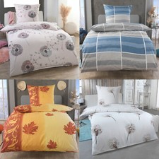Baumwolle Biber Bettwäsche 135x200 - 155x220 warm und flauschig Bettbezug Set 