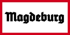 Retro blechschild magdeburg - retro,