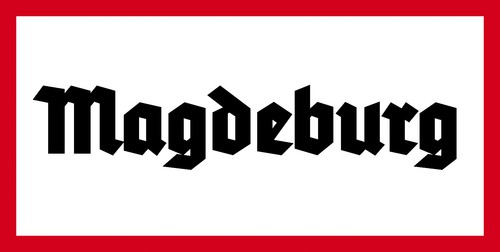 Retro blechschild magdeburg - retro, 30