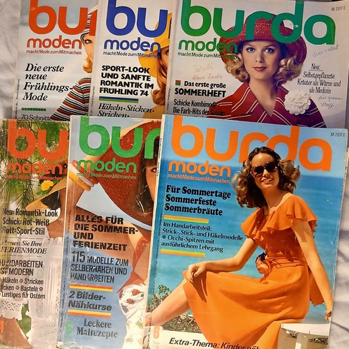 Burda moden 1974 - burda, nr.01-06