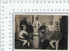 Ansichtskarte Postkarte 1. Weltkrieg Soldaten Gruppenfoto Pickelhaube Schwert