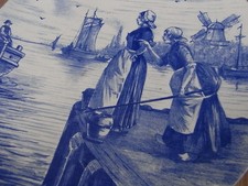 Villeroy & Boch Wandteller Wallerfangen 2 Markt Frauen auf Steeg Windmühle Boot