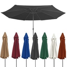 Sonnenschirm Balkonschirm Ø4m Marktschirm Metall Gartenschirm Garten Terrasse