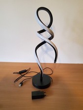 formano Tischleuchte LED Lichtband, gedreht, schwarz, B:16cm H:44cm, neu