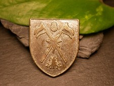 Medaille Bonner Fahnenfabrik Edelweiß Nadelbäume Fahnen 8. Platz Abfahrt?